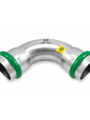 Gecertificeerd INOXPRESS GAS Oblouk I/I 90° 54mm